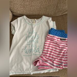 Girls Matilda Jane top & shorts